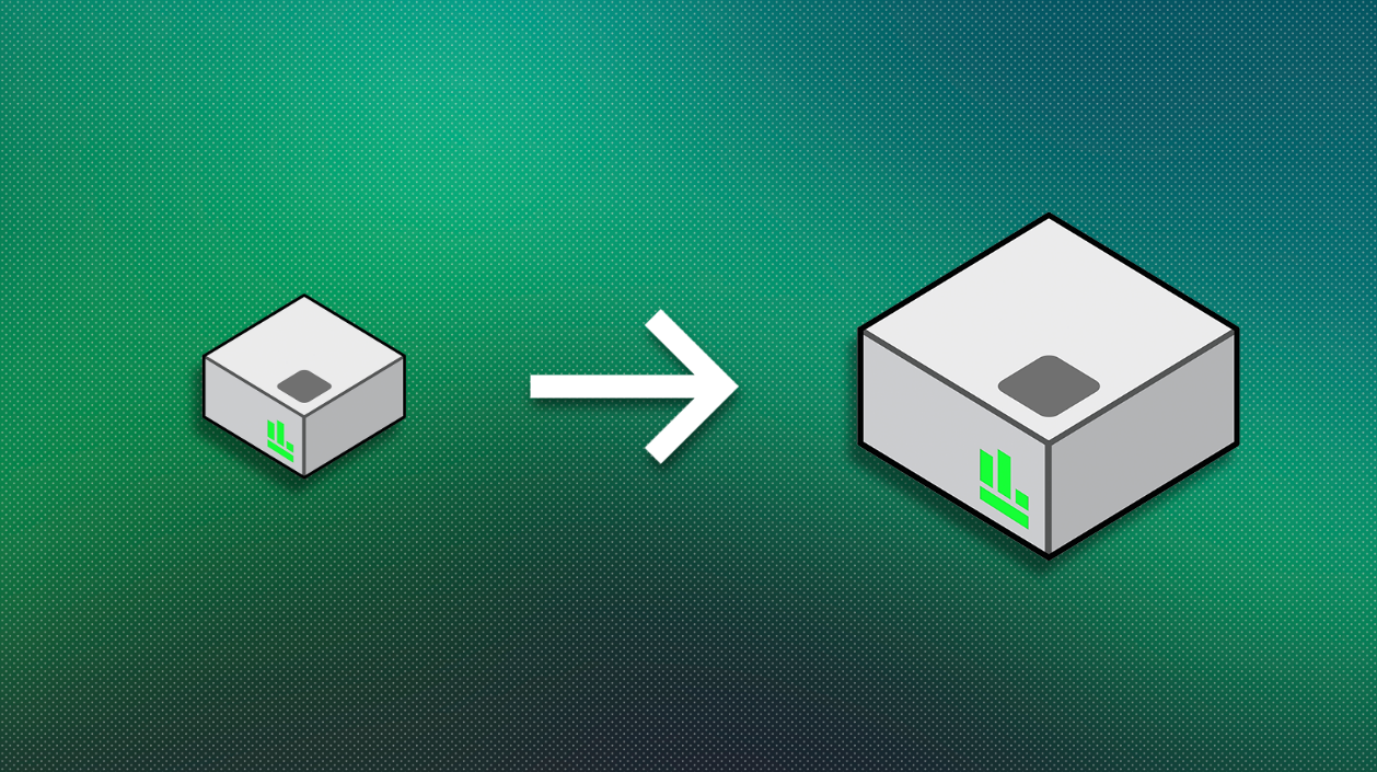 Changing / Resizing Machines in RONIN